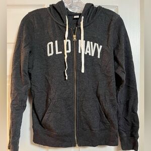 OLD NAVY Women’s Dark Gray Zip-Up Sweater